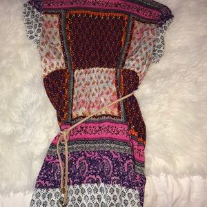 Colorfully patterned dress